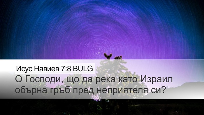 Исус Навиев 7:8 BULG Bible Verse Image