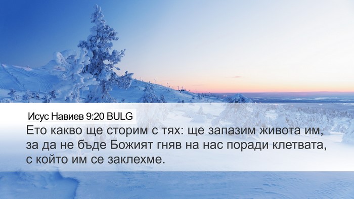 Исус Навиев 9:20 BULG Bible Verse Image