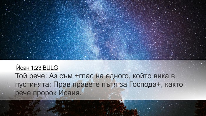 Йоан 1:23 BULG Bible Verse Image