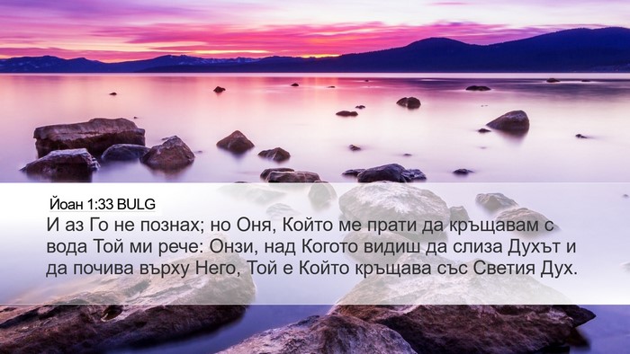 Йоан 1:33 BULG Bible Verse Image