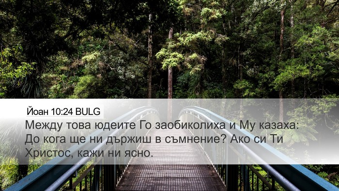 Йоан 10:24 BULG Bible Verse Image