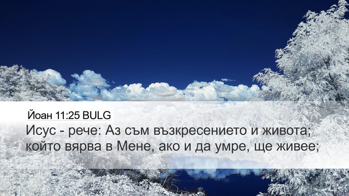 Йоан 11:25 BULG Bible Verse Image