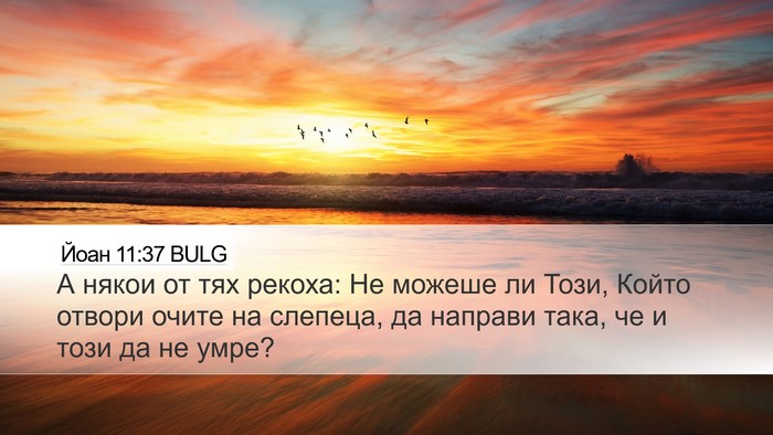 Йоан 11:37 BULG Bible Verse Image