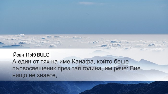 Йоан 11:49 BULG Bible Verse Image