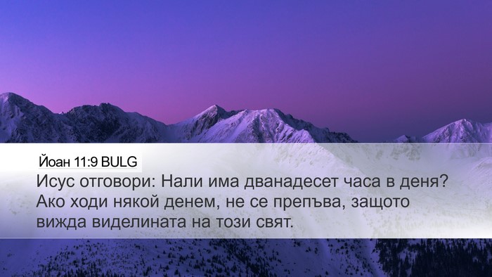 Йоан 11:9 BULG Bible Verse Image