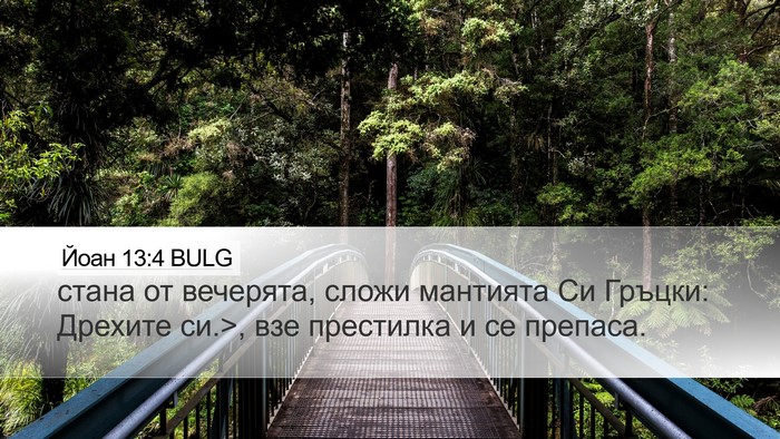 Йоан 13:4 BULG Bible Verse Image