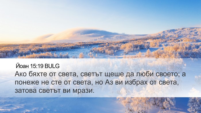 Йоан 15:19 BULG Bible Verse Image