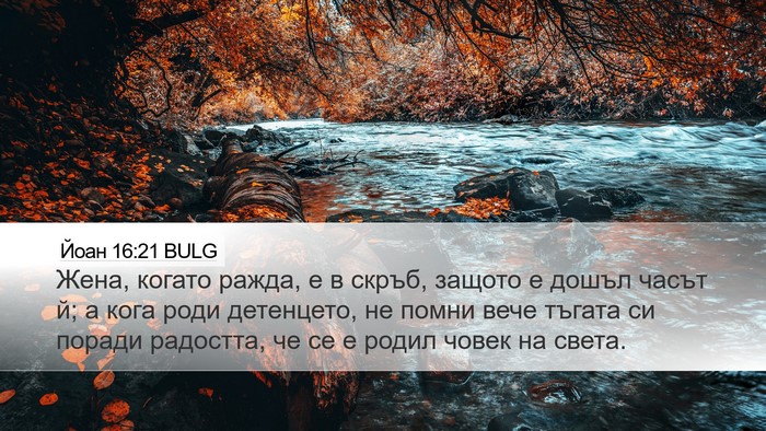 Йоан 16:21 BULG Bible Verse Image