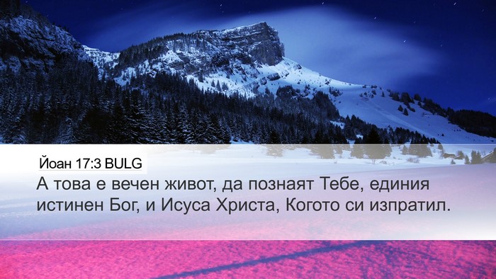 Йоан 17:3 BULG Bible Verse Image