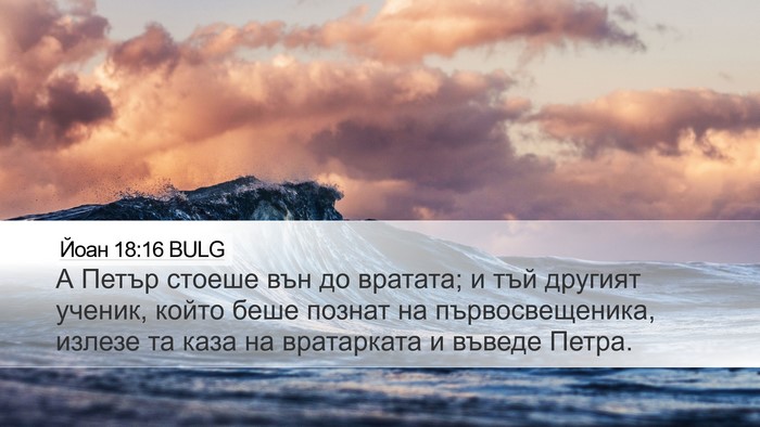 Йоан 18:16 BULG Bible Verse Image