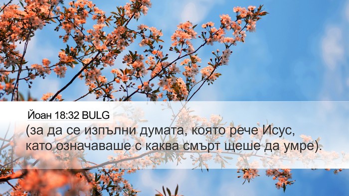 Йоан 18:32 BULG Bible Verse Image