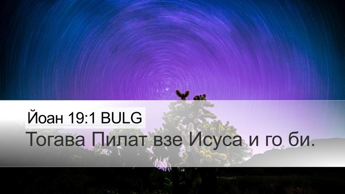 Йоан 19:1 BULG Bible Verse Image