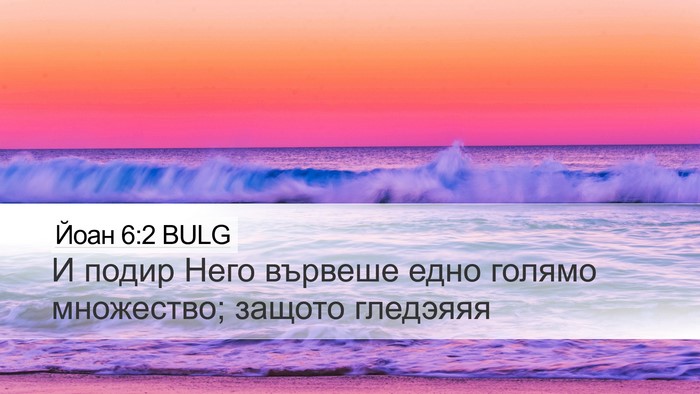 Йоан 6:2 BULG Bible Verse Image