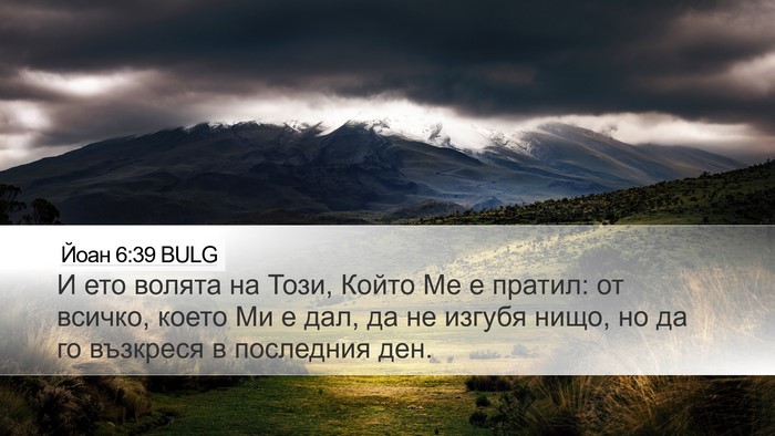 Йоан 6:39 BULG Bible Verse Image