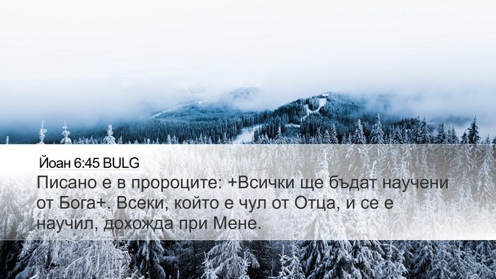 Йоан 6:45 BULG Bible Verse Image
