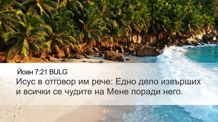 Йоан 7:21 BULG Bible Verse Image