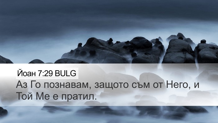 Йоан 7:29 BULG Bible Verse Image