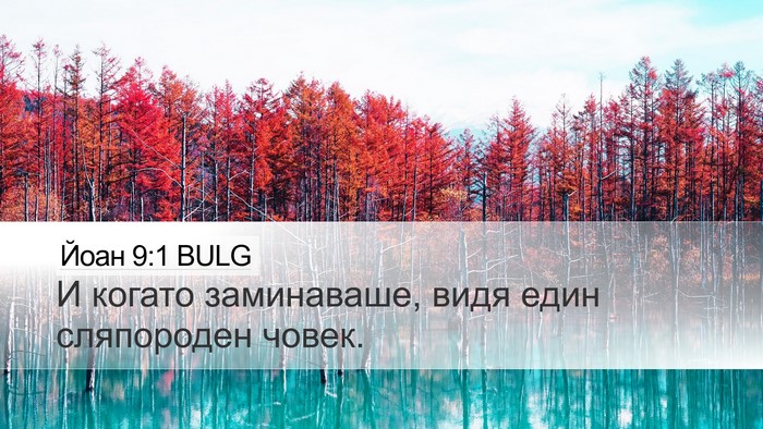 Йоан 9:1 BULG Bible Verse Image
