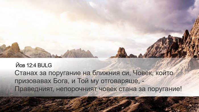 Йов 12:4 BULG Bible Verse Image