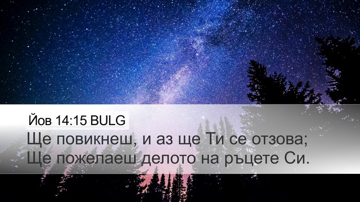 Йов 14:15 BULG Bible Verse Image