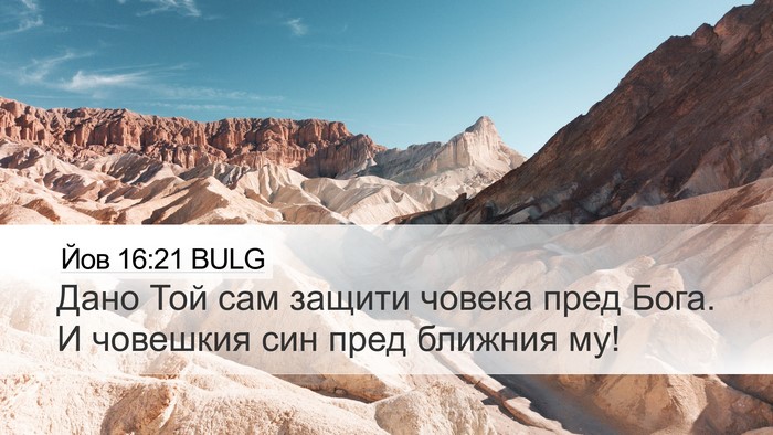 Йов 16:21 BULG Bible Verse Image