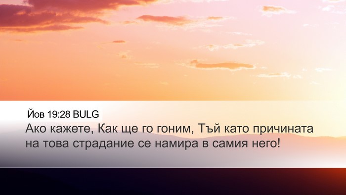 Йов 19:28 BULG Bible Verse Image