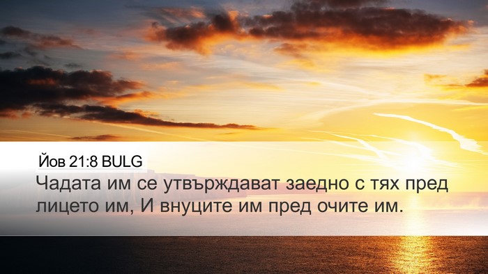 Йов 21:8 BULG Bible Verse Image