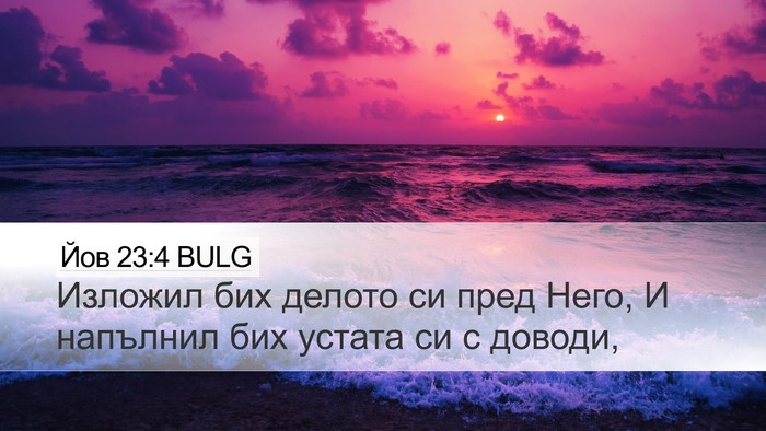 Йов 23:4 BULG Bible Verse Image