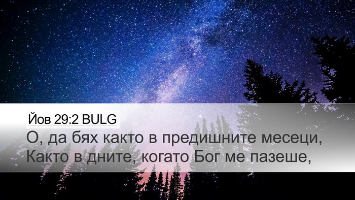 Йов 29:2 BULG Bible Verse Image