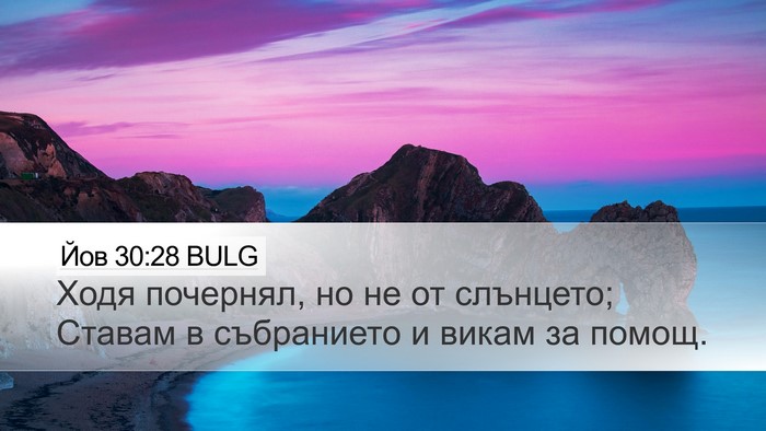 Йов 30:28 BULG Bible Verse Image