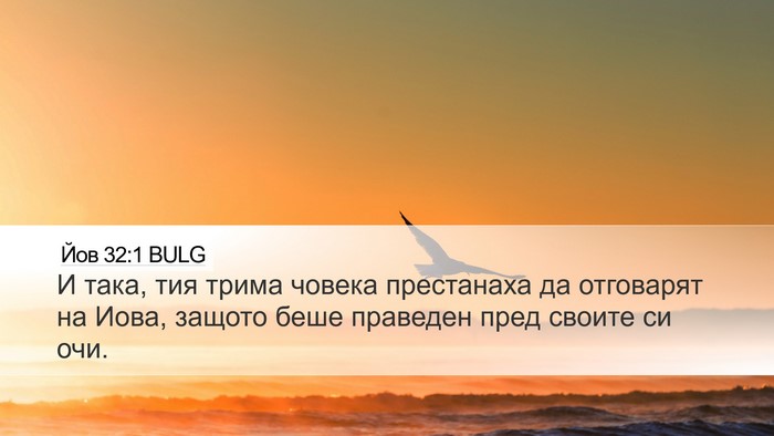 Йов 32:1 BULG Bible Verse Image
