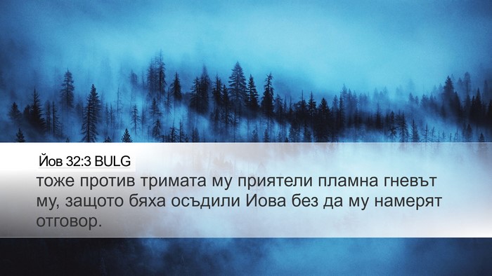Йов 32:3 BULG Bible Verse Image