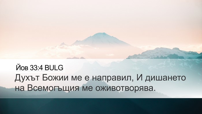 Йов 33:4 BULG Bible Verse Image