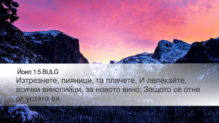 Йоил 1:5 BULG Bible Verse Image