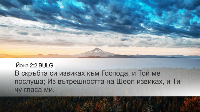 Йона 2:2 BULG Bible Verse Image