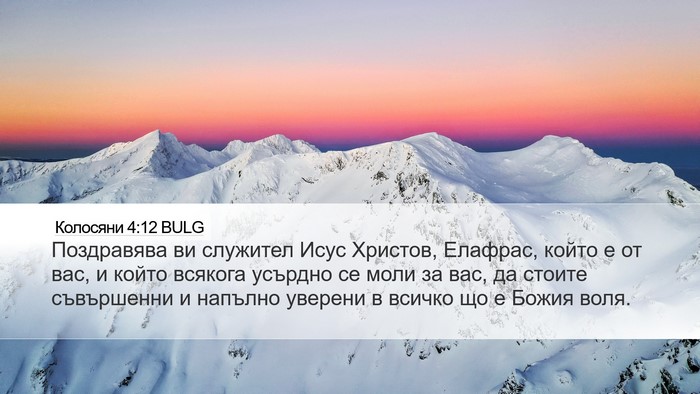 Колосяни 4:12 BULG Bible Verse Image