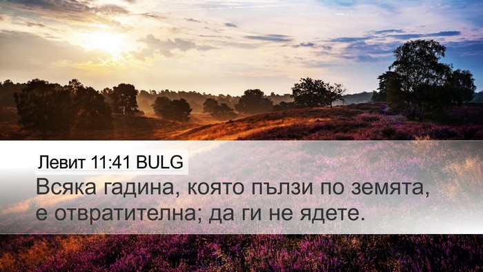 Левит 11:41 BULG Bible Verse Image