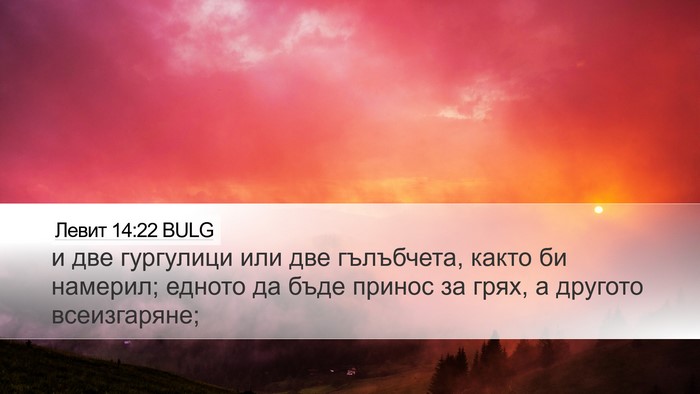 Левит 14:22 BULG Bible Verse Image
