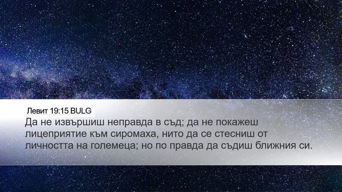 Левит 19:15 BULG Bible Verse Image