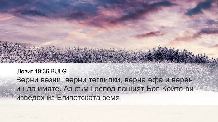 Левит 19:36 BULG Bible Verse Image