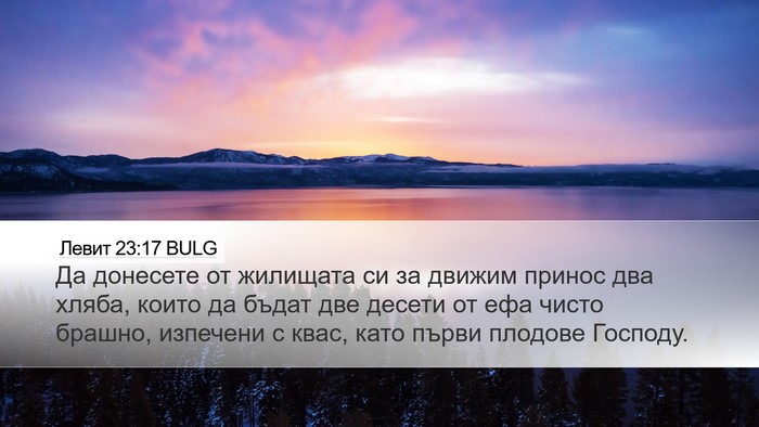 Левит 23:17 BULG Bible Verse Image
