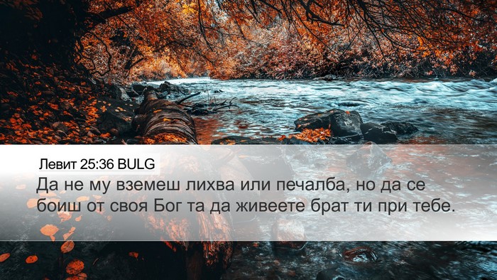 Левит 25:36 BULG Bible Verse Image