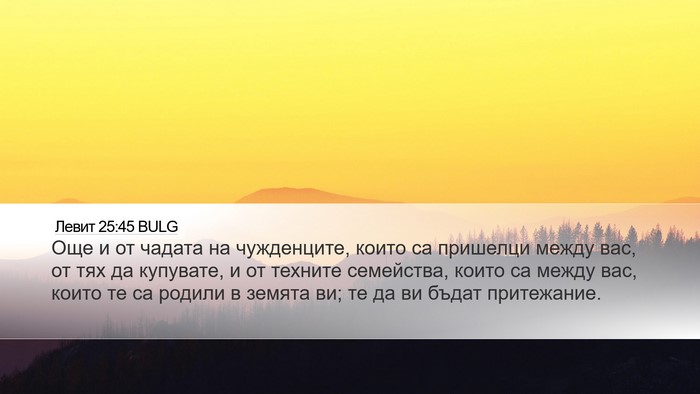 Левит 25:45 BULG Desktop Wallpaper - Още и от чадата на - Desktop Bible Verse Wallpaper