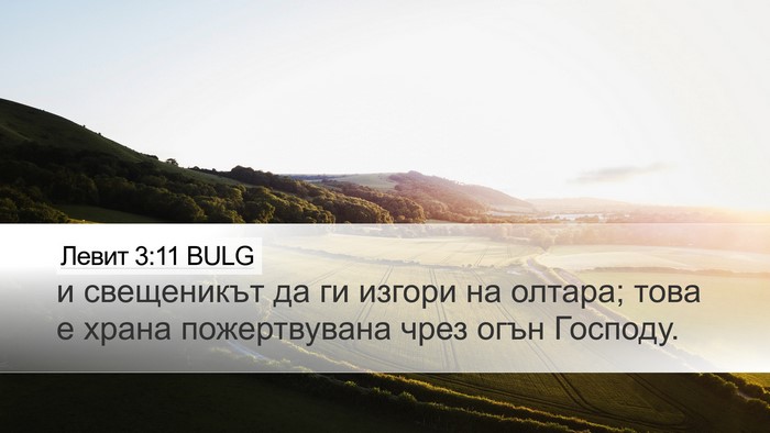 Левит 3:11 BULG Bible Verse Image