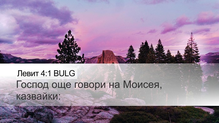 Левит 4:1 BULG Bible Verse Image