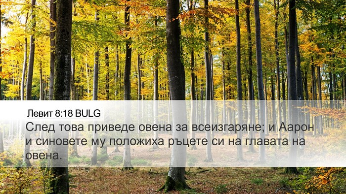 Левит 8:18 BULG Bible Verse Image