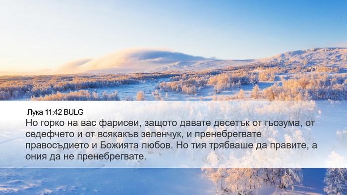 Лука 11:42 BULG Bible Verse Image