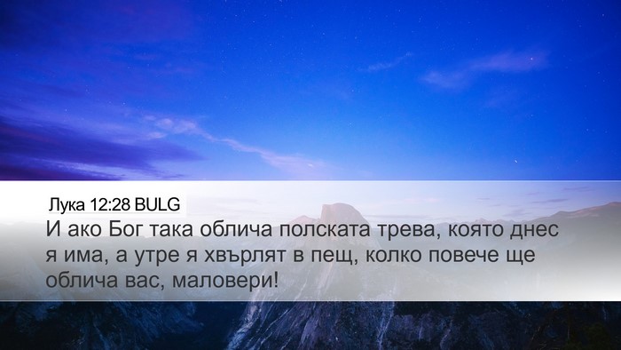 Лука 12:28 BULG Bible Verse Image