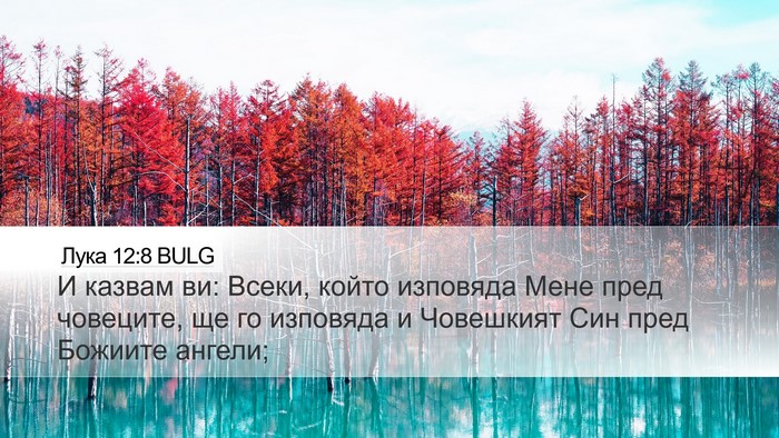 Лука 12:8 BULG Bible Verse Image