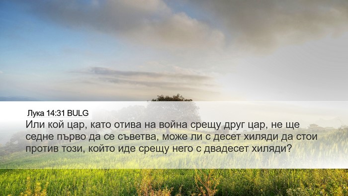 Лука 14:31 BULG Bible Verse Image